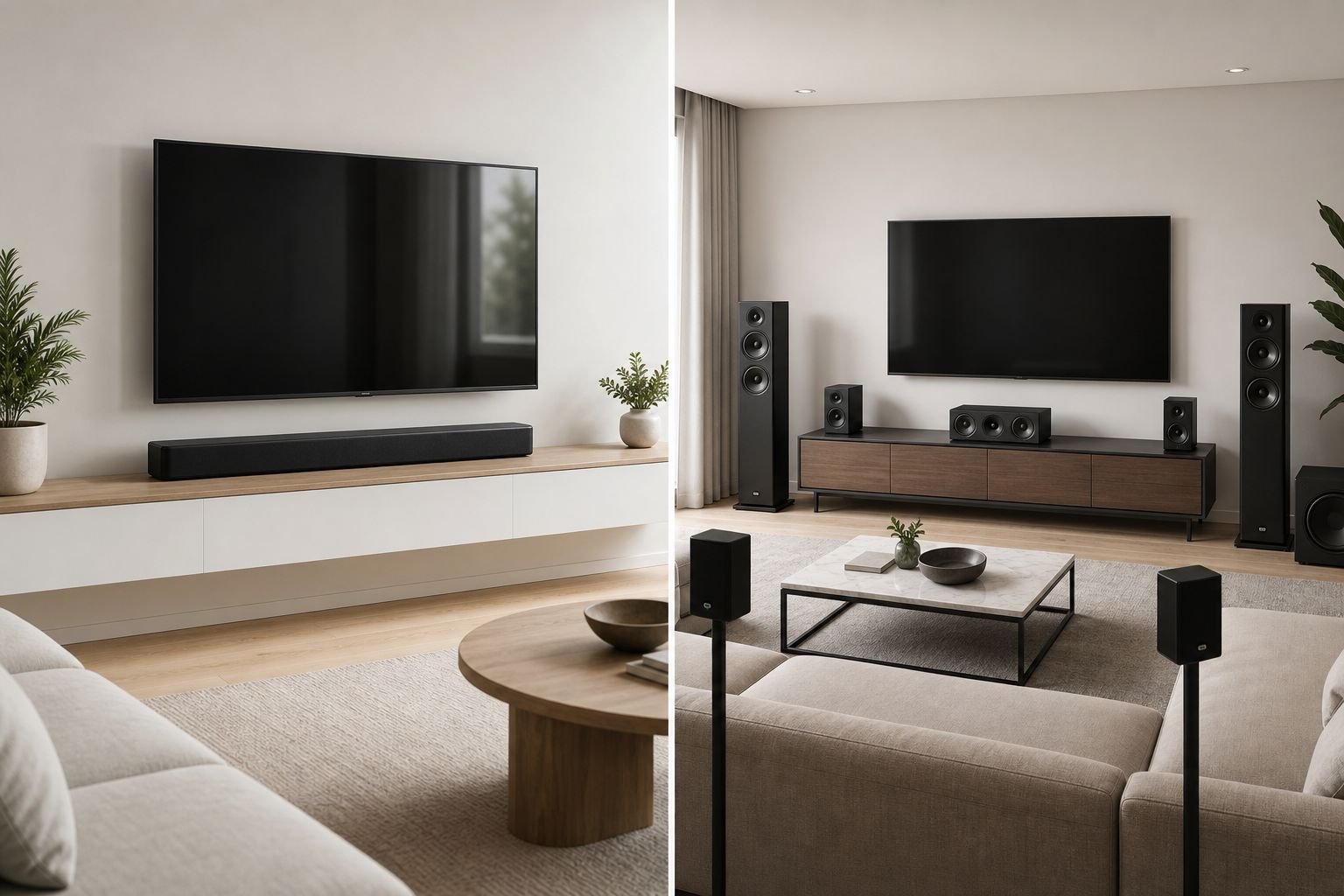 Soundbar vs surround sound UK comparison