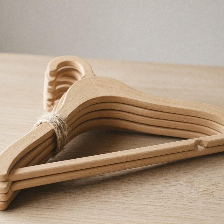 Kleiderbügel-Set Holz, 10 Stück — Detailansicht