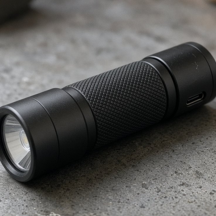 Taschenlampe LED, aufladbar — Detailansicht