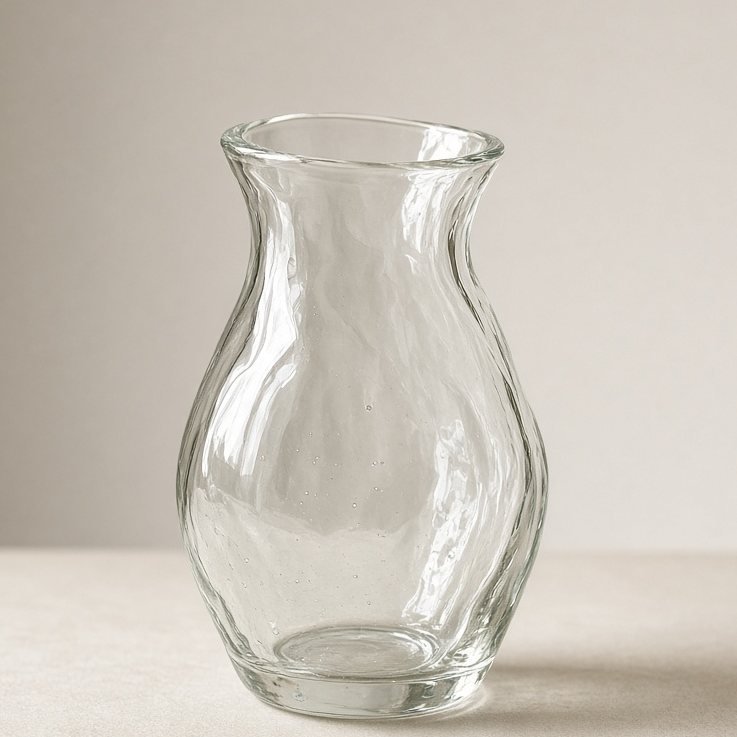 Vase aus mundgeblasenem Glas — Detailansicht
